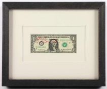 HAMILTON, Richard, "One Dollar", Geldnote, Multiple, 6 x 15, handsigniert, ca.2007, R.- - -22.00 %