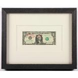 HAMILTON, Richard, "One Dollar", Geldnote, Multiple, 6 x 15, handsigniert, ca.2007, R.- - -22.00 %