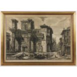 PIRANESI, Giovanni Battista, "Veduta degli avanzi del foro di Nerva", Radierung, 48 x 71, wohl um