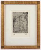 GOETZ, Henri, "Frau", Original-Radierung, 15,5 x 11, nummeriert 17/20, handsigniert, R.- - -22.