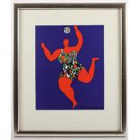 SAINT PHALLE, Niki de, "Ballspielende Nana", Farbmultiple, 29 x 24, 1991, signiert, R.- - -22.00 %