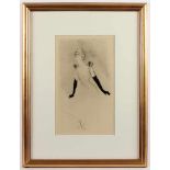 TOULOUSE LAUTREC, Henri de, "Yvette Guilbert", Lithografie, 1950, Verleger Au Pont des Arts, Drucker