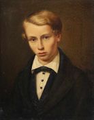 PORTRAITMALER UM 1830, "Bildnis eines jungen Mannes", Öl/Lwd., 22 x 17, R.- - -22.00 % buyer's