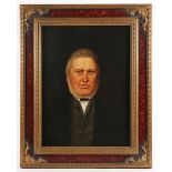 ARZT, Georg (Portraitmaler *1786), "Bildnis eines Mannes mit Bart", Öl/Lwd., 59 x 44,5, "1856"