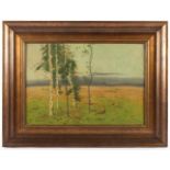 DEIKER, Carl (1879-1958), "Fasane in abendlicher Landschaft", Öl/Holz, 37 x 54, unten rechts