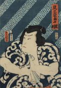 UTAGAWA KUNISADA (1786-1864), aus der Serie "Imaginary Comparison of Rising Sumô Wrestlers (Mitate
