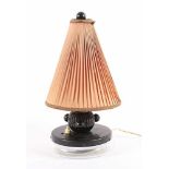 ART DECO-TISCHLAMPE, Bakelit, Glas, einflammig, H 37, DEUTSCH, um 1930- - -22.00 % buyer's premium