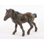 GERDES, Hans, "Pferd", Bronze, H 24,5, signiert- - -22.00 % buyer's premium on the hammer price19.00