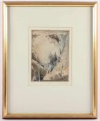 GÖRG, Jürgen, "Tisch IV", Original-Farbradierung, 24 x 17, nummeriert 93/150, handsigniert, R.- - -