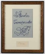 BRAQUE, Georges, "Les paroles transparentes", Farblithografie, signiert, 1955, Vallier 102, R.- - -