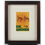 BEUYS, Joseph, "Die Grünen", Multiple (Farboffset/Kunstpostkarte), ca. 15 x 10, handsigniert,