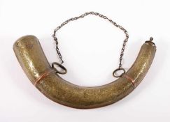 HORN, Metallmontur, L 38, wohl PERSIEN, 19.Jh.- - -22.00 % buyer's premium on the hammer price19.