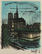 BUFFET, Bernard, "Notre-dame de Paris", Original-Farblithografie, 56 x 44, 1968, R.- - -22.00 %