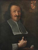 PORTRAITMALER DES 17.JH., "Bildnis eines Geistlichen", Öl/Lwd., 71 x 55,5, doubliert, R.- - -22.00 %
