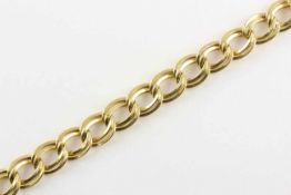 ARMBAND, 750/ooo Gelbgold, grobe Glieder, L 19, 16,8g- - -22.00 % buyer's premium on the hammer