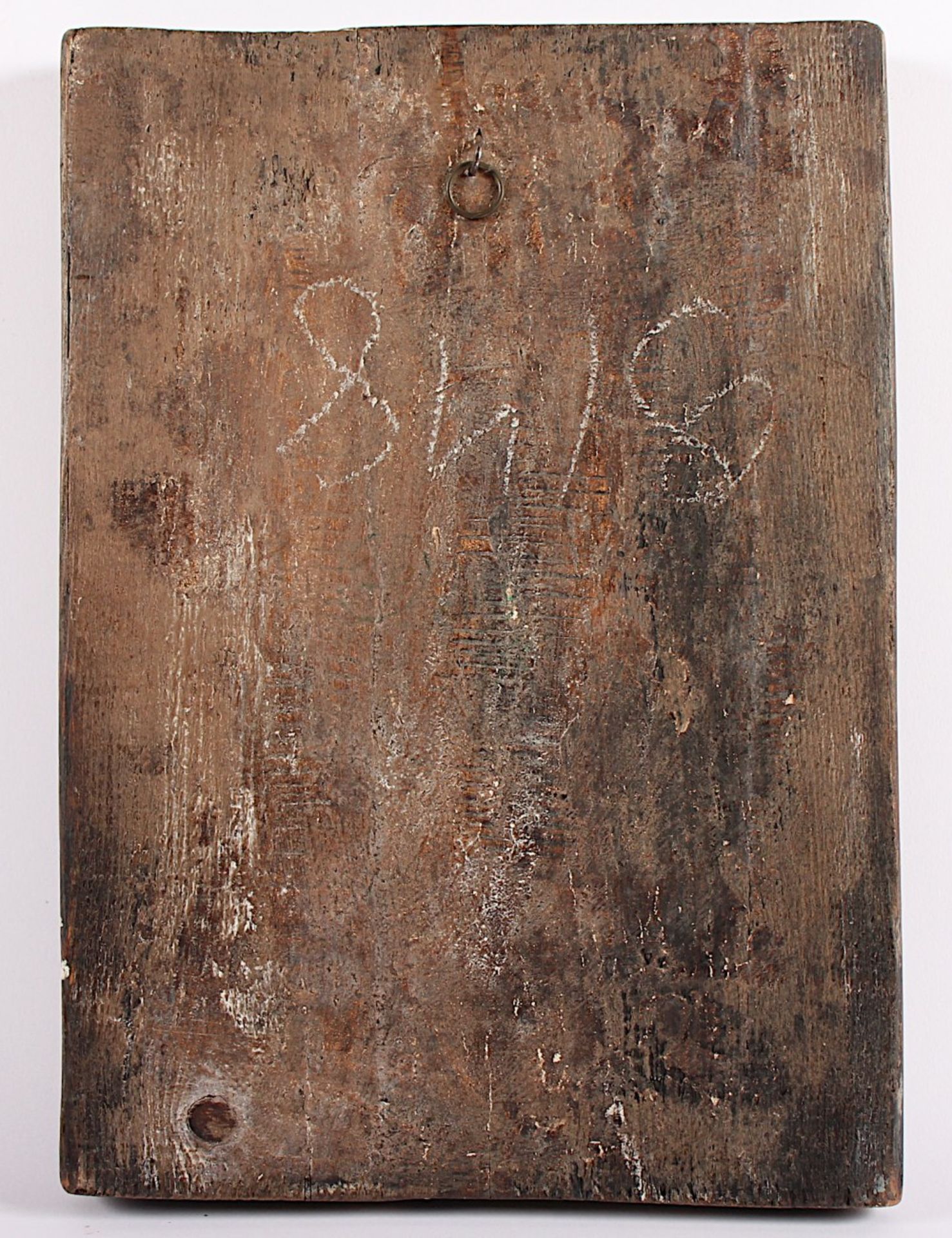IKONE, "Georg der Drachentöter", Tempera/Holz, 35 x 23,5, leicht besch., GRIECHENLAND, 19./20.Jh.- - - Bild 2 aus 2