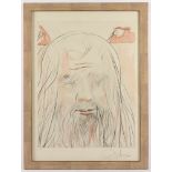 DALI, Salvador, "Leonardo", Original-Radierung mit Aquatinta über Lithografie, 63,5 x 49,5,