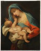 SALVI, Giovanni Battista (1609-1685), Schule/Nachfolge, "Madonna mit Kind", Öl/Lwd., 91 x 72,