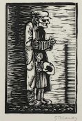 MARCKS, Gerhard (1889-1981), "ohne Titel", Original-Holzschnitt, 16 x 10, handsigniert, R.- - -22.00