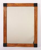 BIEDERMEIER-SPIEGEL, Kirschbaum, 63 x 50, DEUTSCH, um 1820- - -22.00 % buyer's premium on the hammer