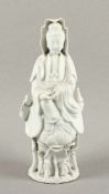 BLANC DE CHINE-GUANYIN, Porzellan, H 21,5, best., CHINA- - -22.00 % buyer's premium on the hammer