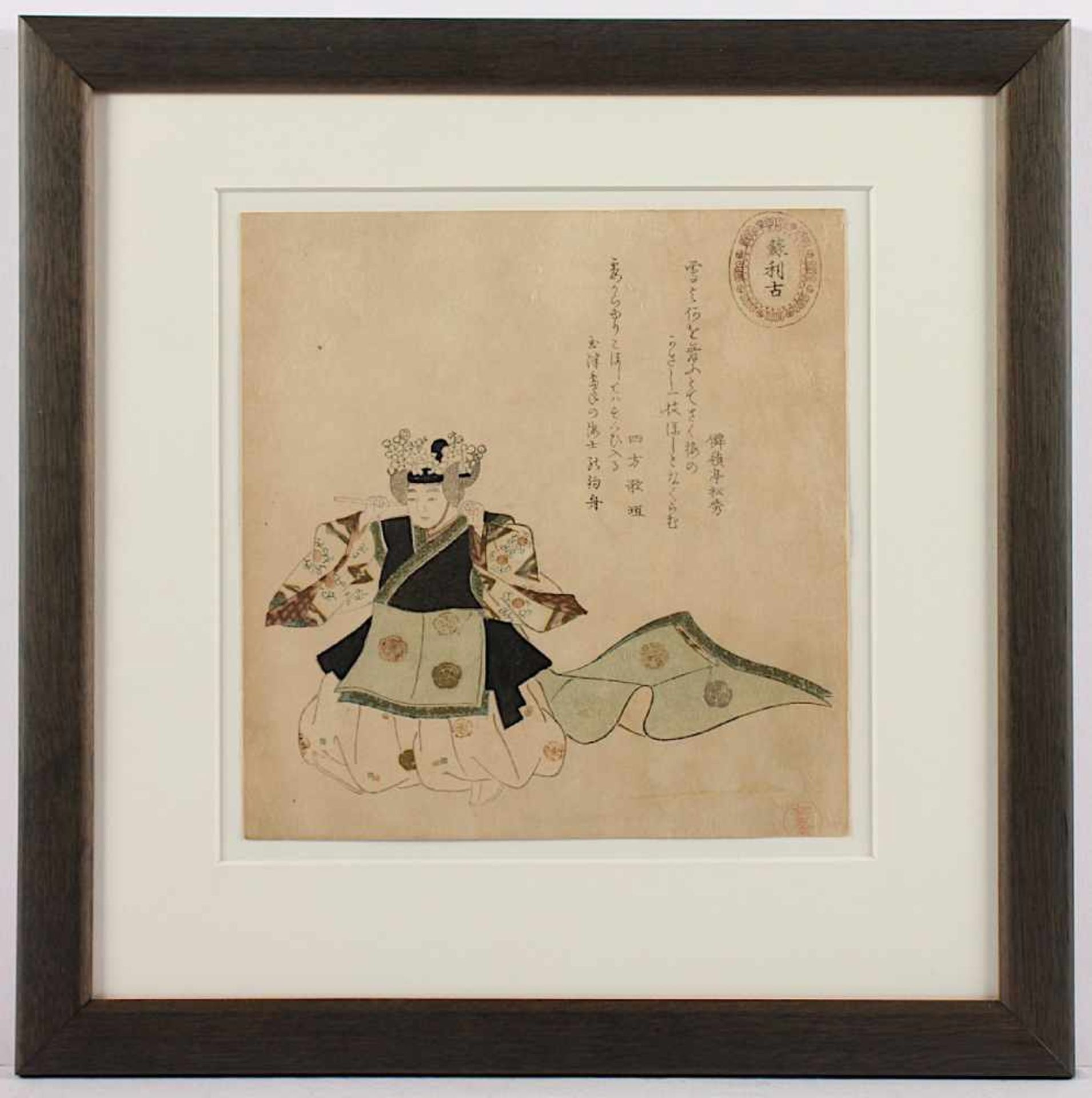 TAKASHIMA CHIHARU (1777-1859), aus der Serie "Klassische chinesische Tänze", Blatt "Soriko", - Bild 2 aus 2