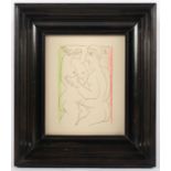 PICASSO, Pablo, "Paar 9.10.64 III", Farblithografie, ca. 20 x 13, R.- - -22.00 % buyer's premium