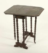 GATELEG-TABLE, Holz, Lackdekor mit Chinoiserien, H 70, B 22/65, T 59, ENGLAND, E.19.Jh.- - -22.