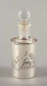 PARFUMFLAKON, farbloses Glas, Montierung 925/ooo, H 12, 36g (ohne Glas), BIRMINGHAM, 1903- - -22.