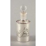 PARFUMFLAKON, farbloses Glas, Montierung 925/ooo, H 12, 36g (ohne Glas), BIRMINGHAM, 1903- - -22.