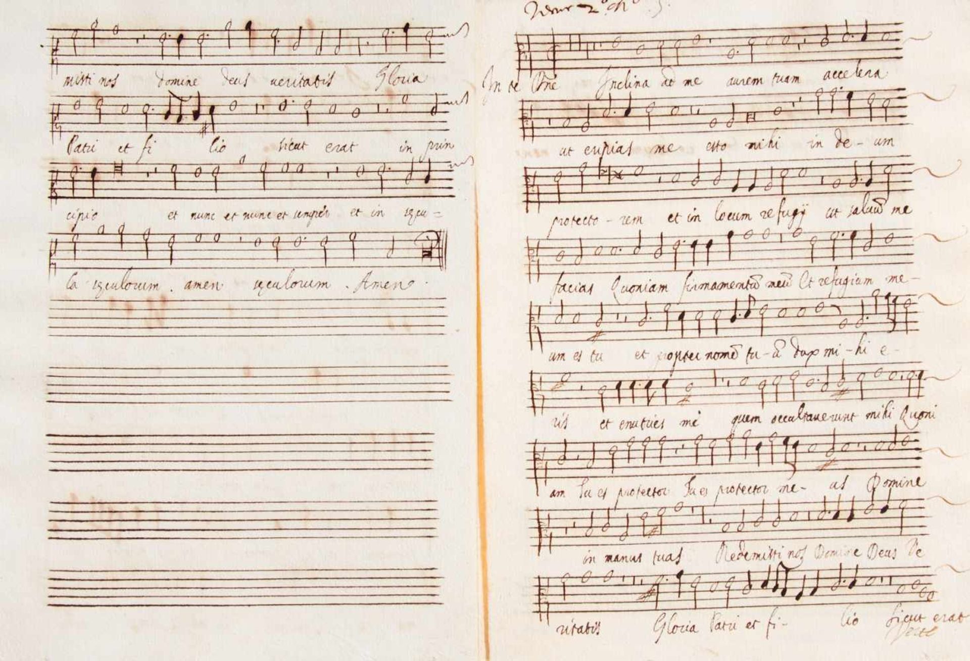 Frescobaldi Früheste Überlieferung, wohl mit Anteilen von der Hand des Komponisten selbst "In te d[ - Bild 9 aus 11