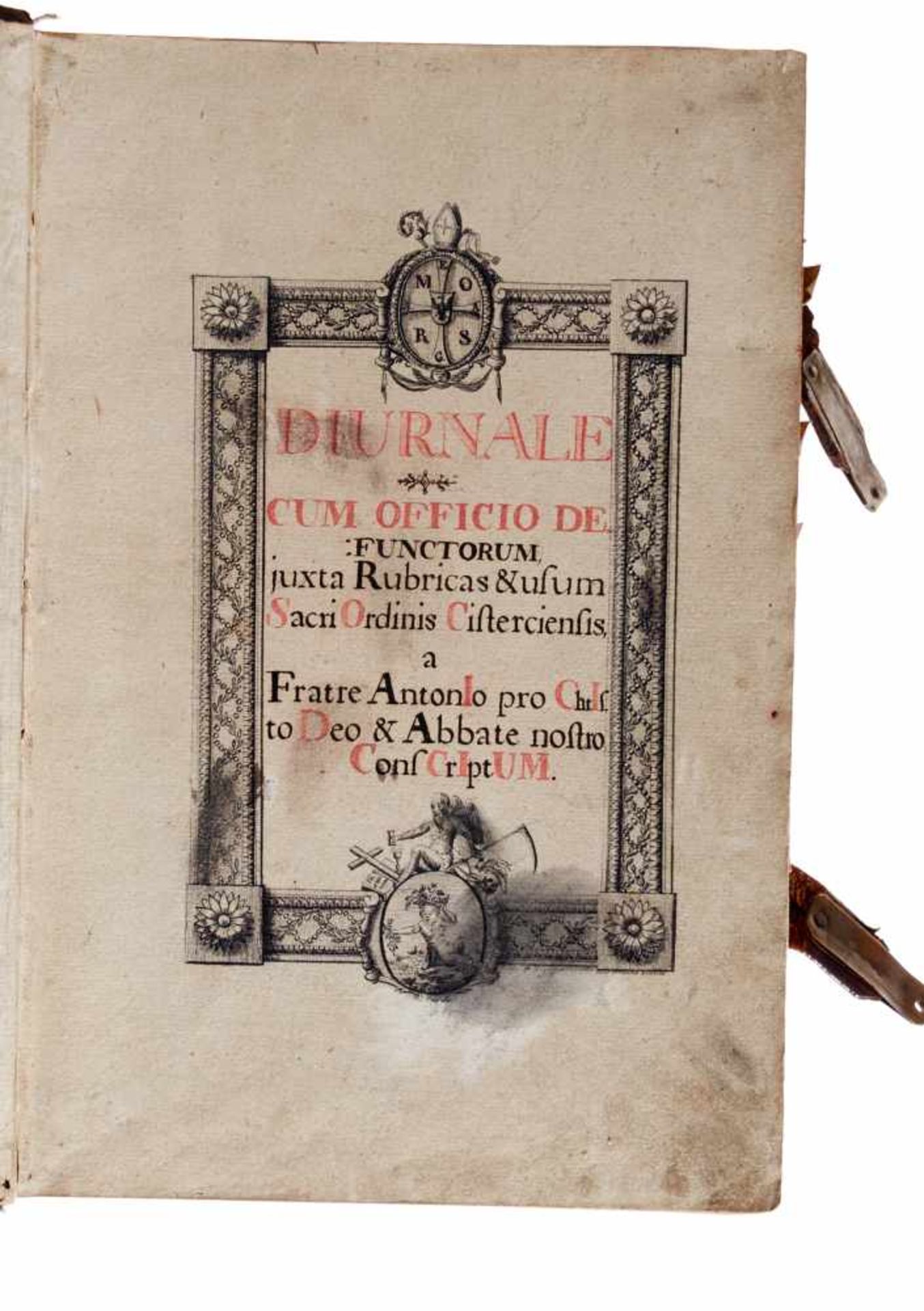 Arnsburg "Diurnale cum officio defunctorum, juxta rubricas & usum Sacri OrdinisCisterciensis, a - Bild 2 aus 4