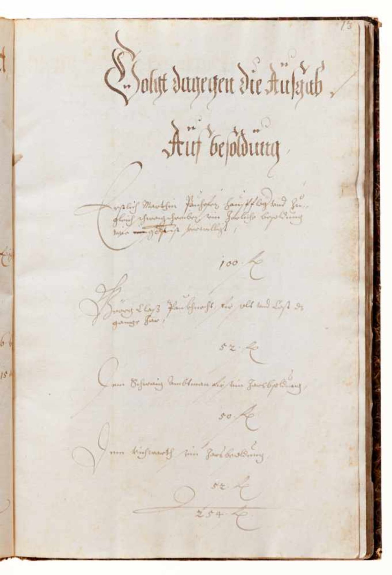 Grasslfing "Hauß Rechnung". Deutsche Handschrift auf Papier.Dat. Graßlfing, 1. 5. 1640 - 30. 4. - Bild 5 aus 5