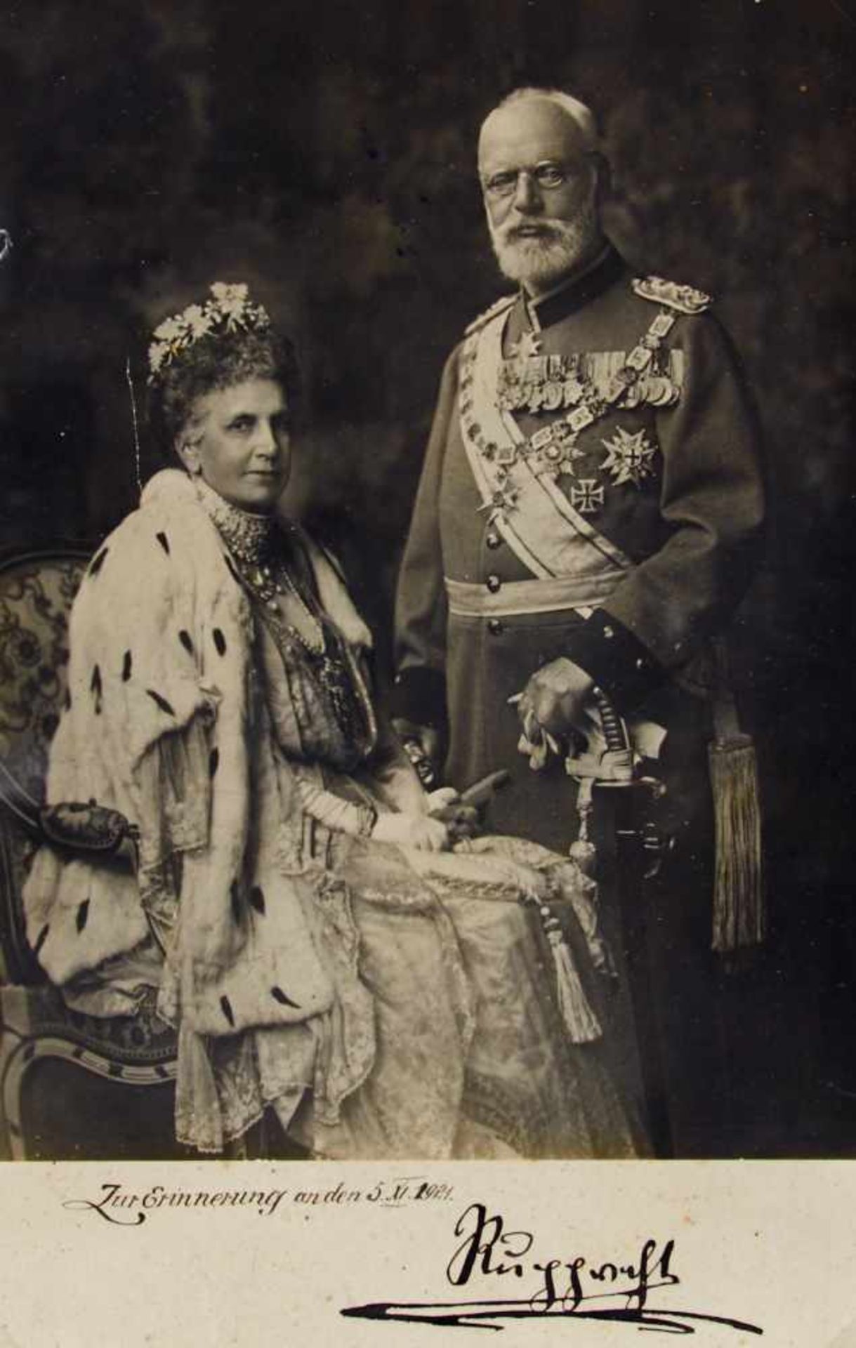 Ludwig III. Rupprecht von Bayern, königlicher Kronprinz (1869-1955).E. U. unterhalb einer mont.