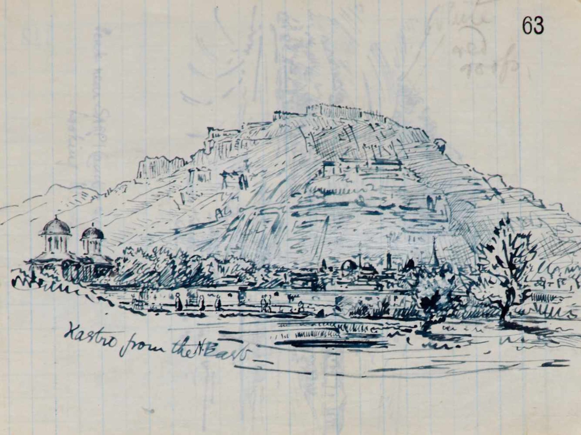 Romani-Schlacht Panorama - "View from Wellington Ridge", mit detaillierterBeschriftung. - Bild 6 aus 7