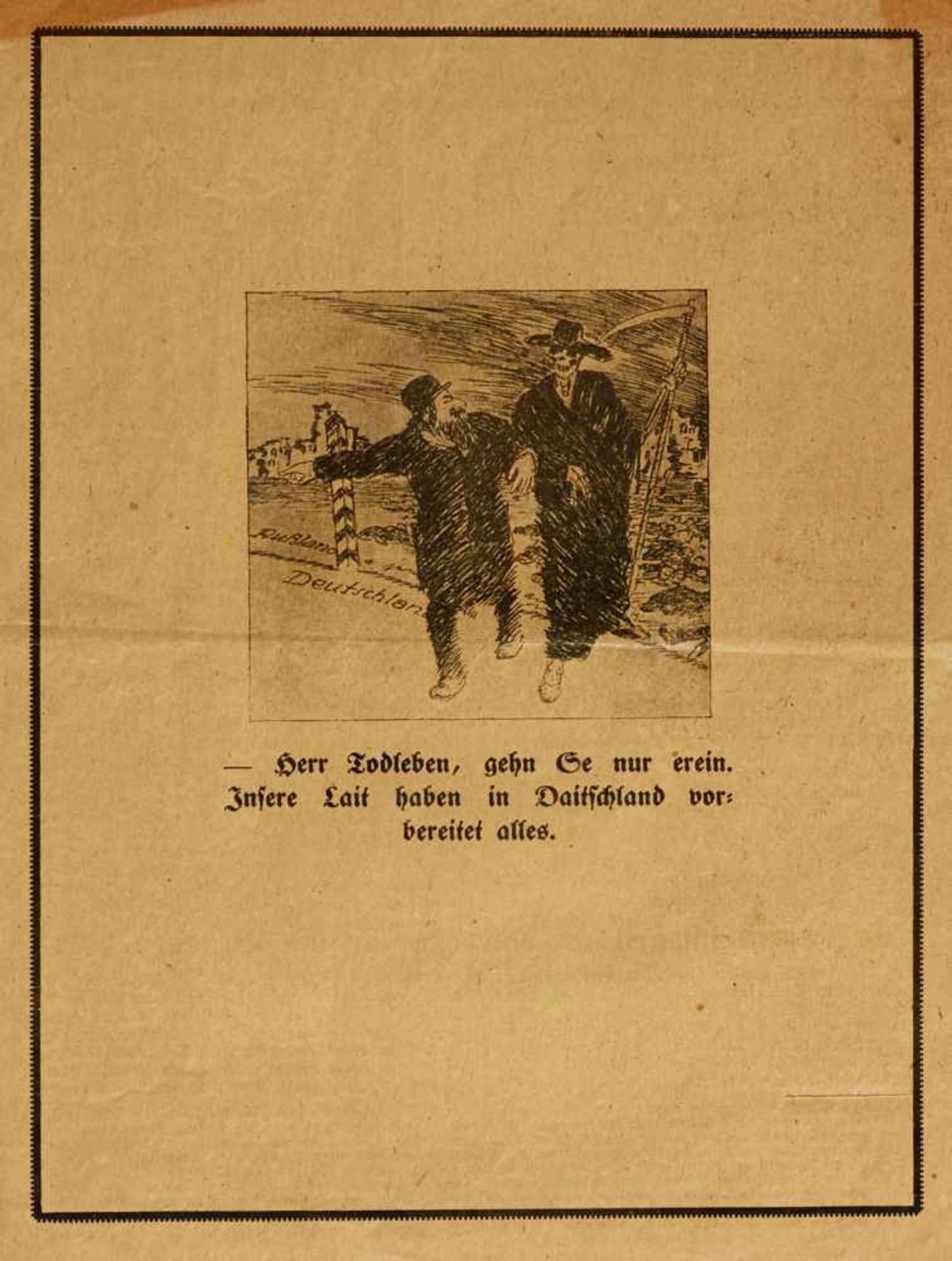 München Räterepublik "An alle Schaffenden!" Flugblatt. O. O. und Dr. (München), 1919.4°.