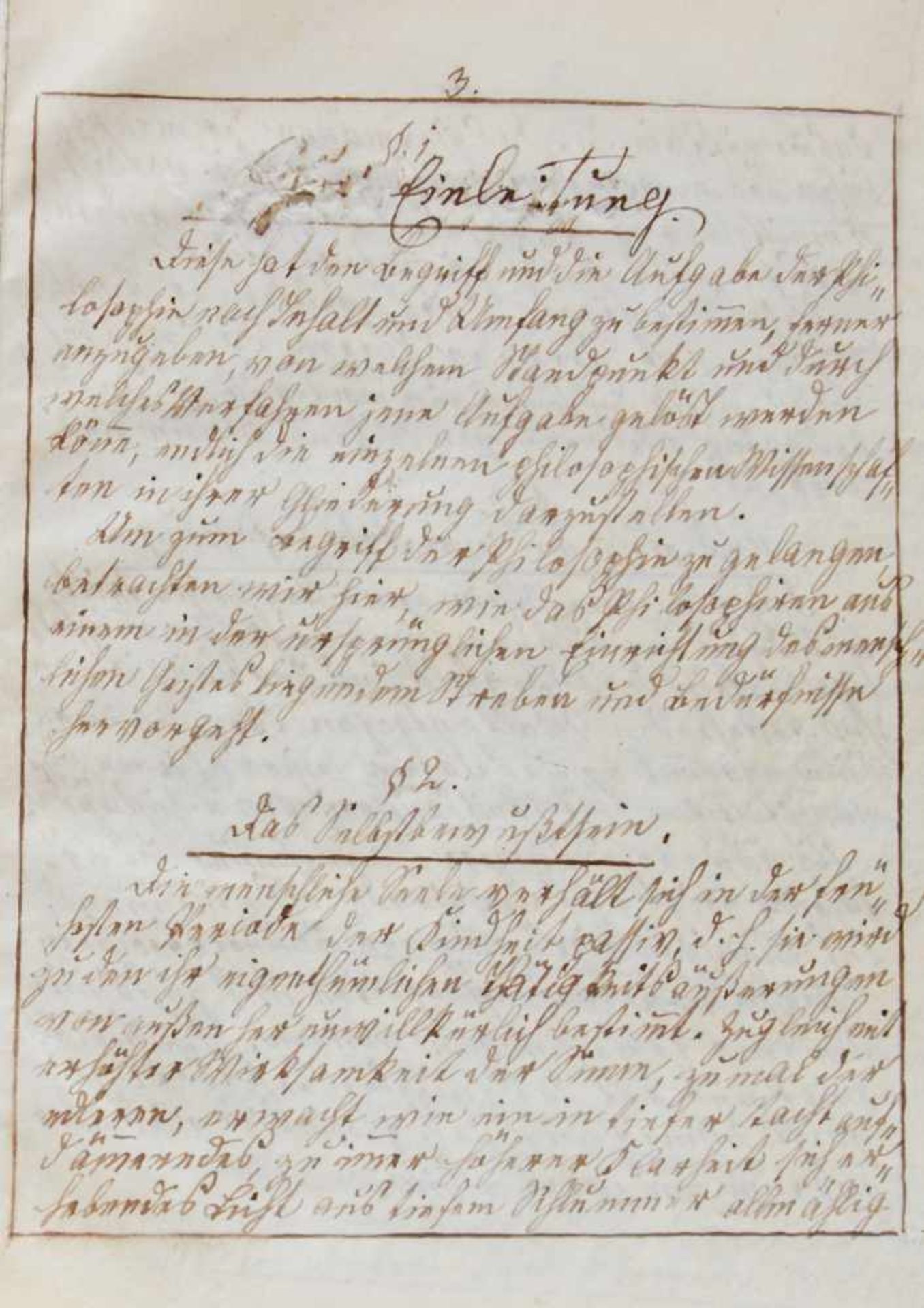 "Philosophie, Kirche und Naturforschung." Deutsche Handschrift auf Papier.Bayern oder Österreich, um - Bild 3 aus 4