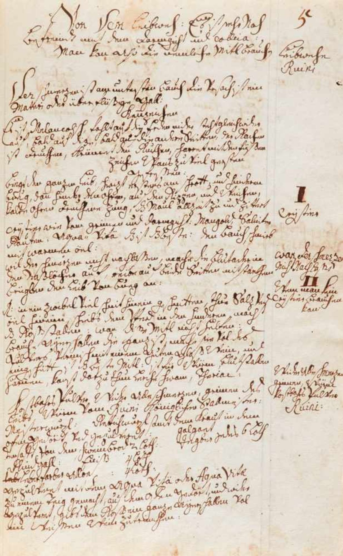 "Artzney Buech vor krancke Pferdt" (Deckeltitel).Deutsche Handschrift auf Papier. Allgäu, um 1770- - Bild 2 aus 3