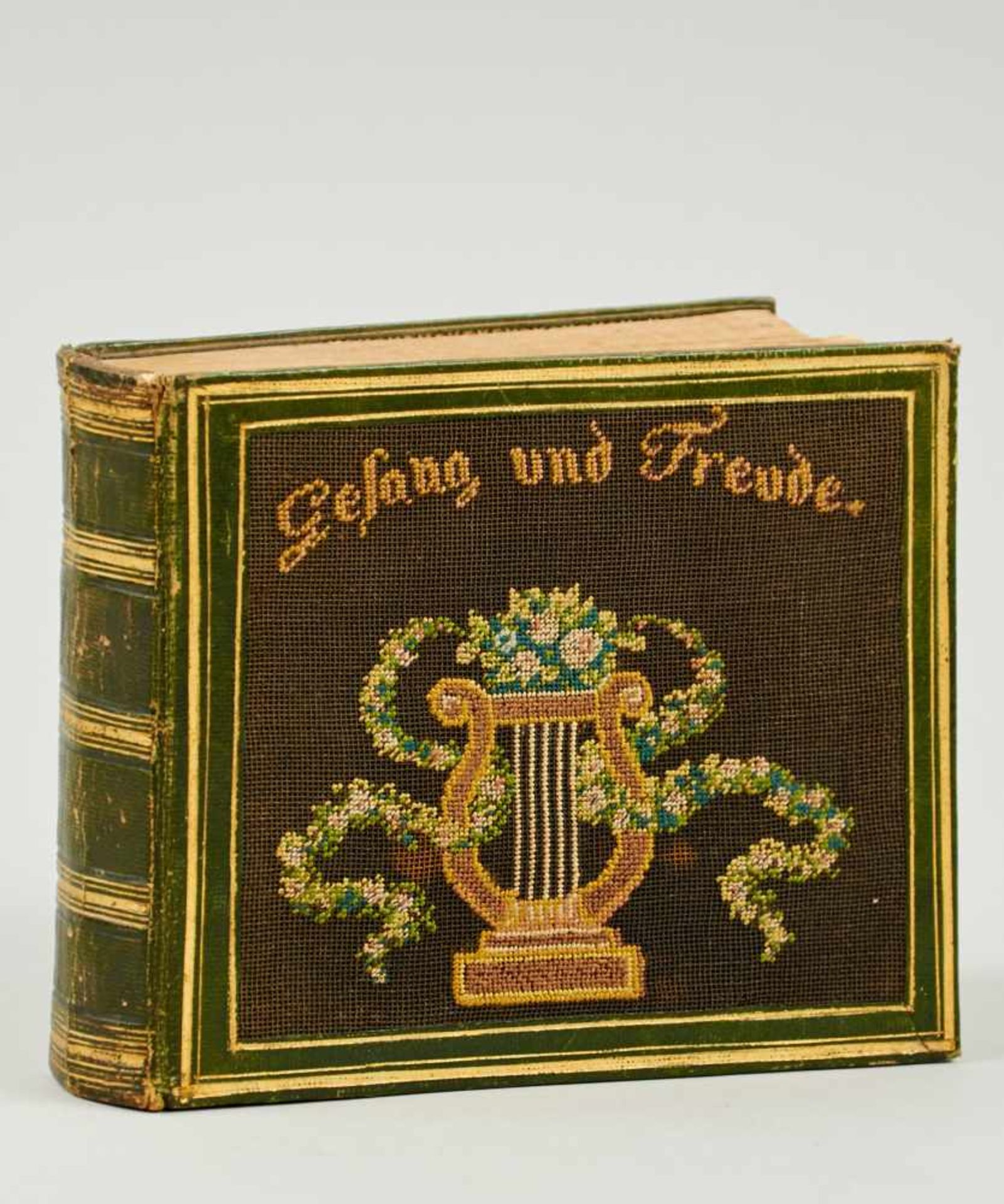 Liederbuch "Gesang und Freude." (Deckeltitel).Deutsche Handschrift auf Papier. Wohl