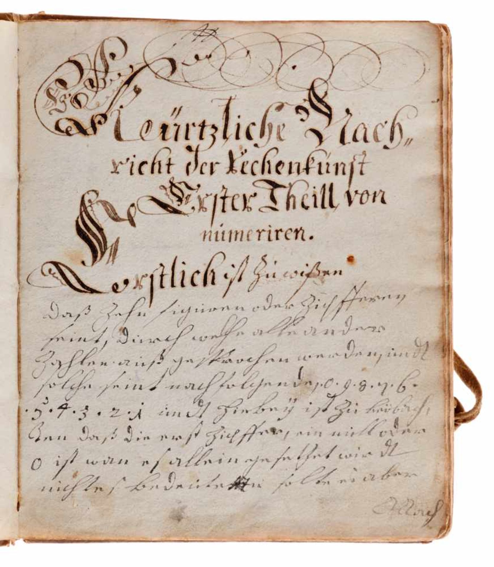 Münsterland Billerbeck - Grundrechenarten und Rechtsfälle -Deutsche Handschrift auf Papier. Dat. - Bild 3 aus 5