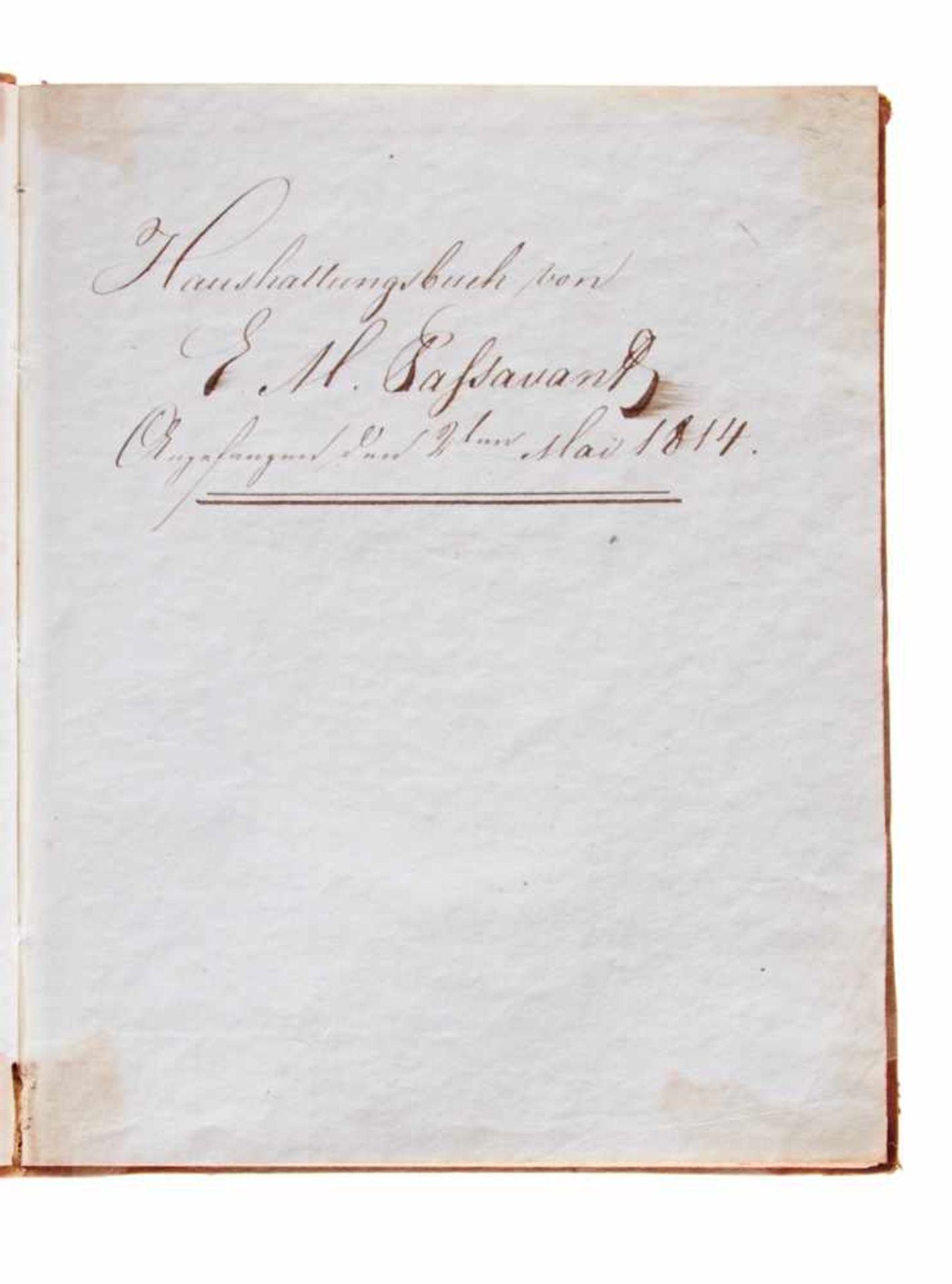 Frankfurt Passavant - Ausgabenbuch des Kaufmanns Samuel Passavant.Deutsche Handschrift auf Papier. - Bild 2 aus 3
