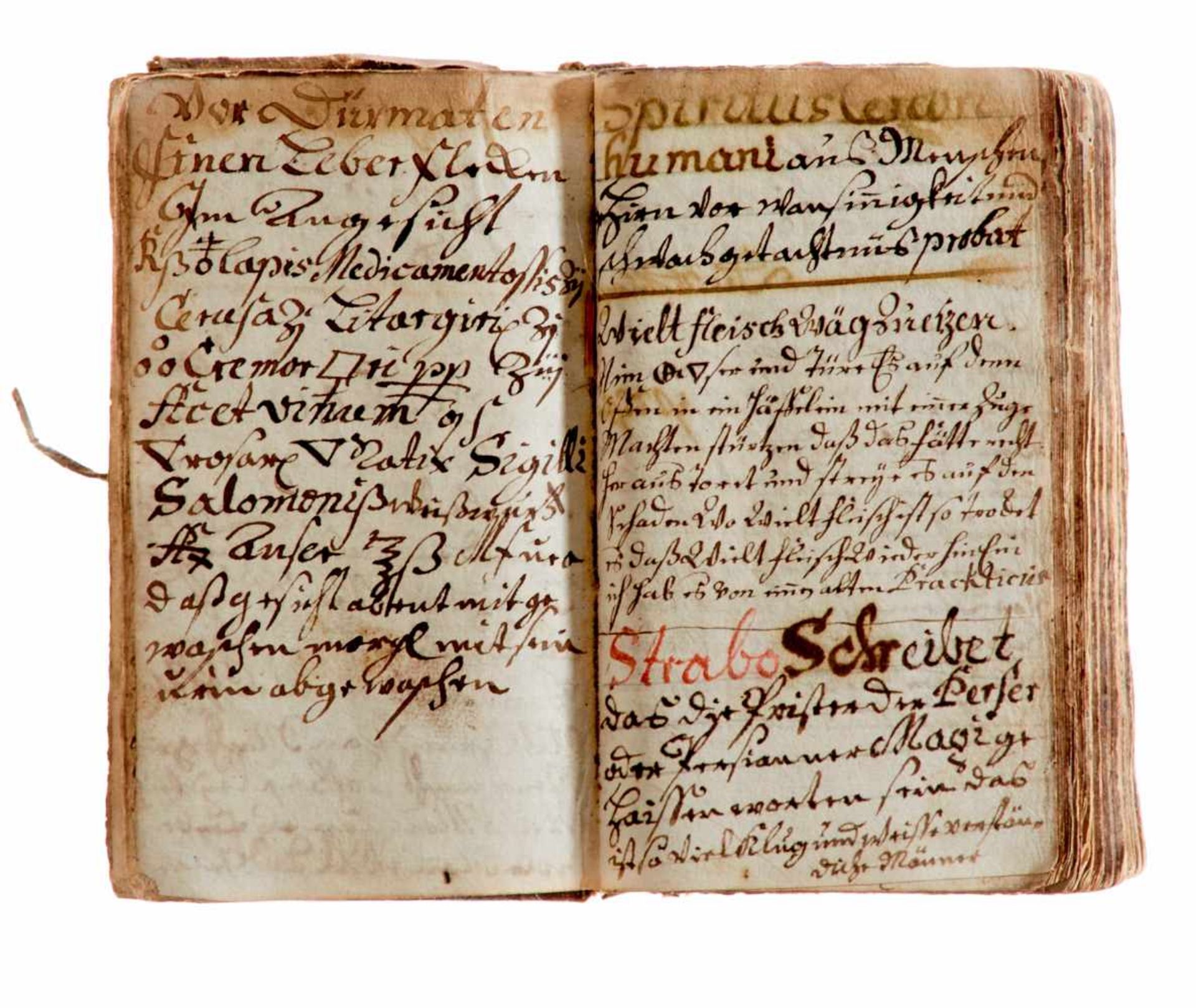 Arzneibuch -Deutsche Handschrift auf Papier. Wohl Franken oder Oberpfalz, ca. 1680-1780. Ca. 18 x 11 - Bild 3 aus 5