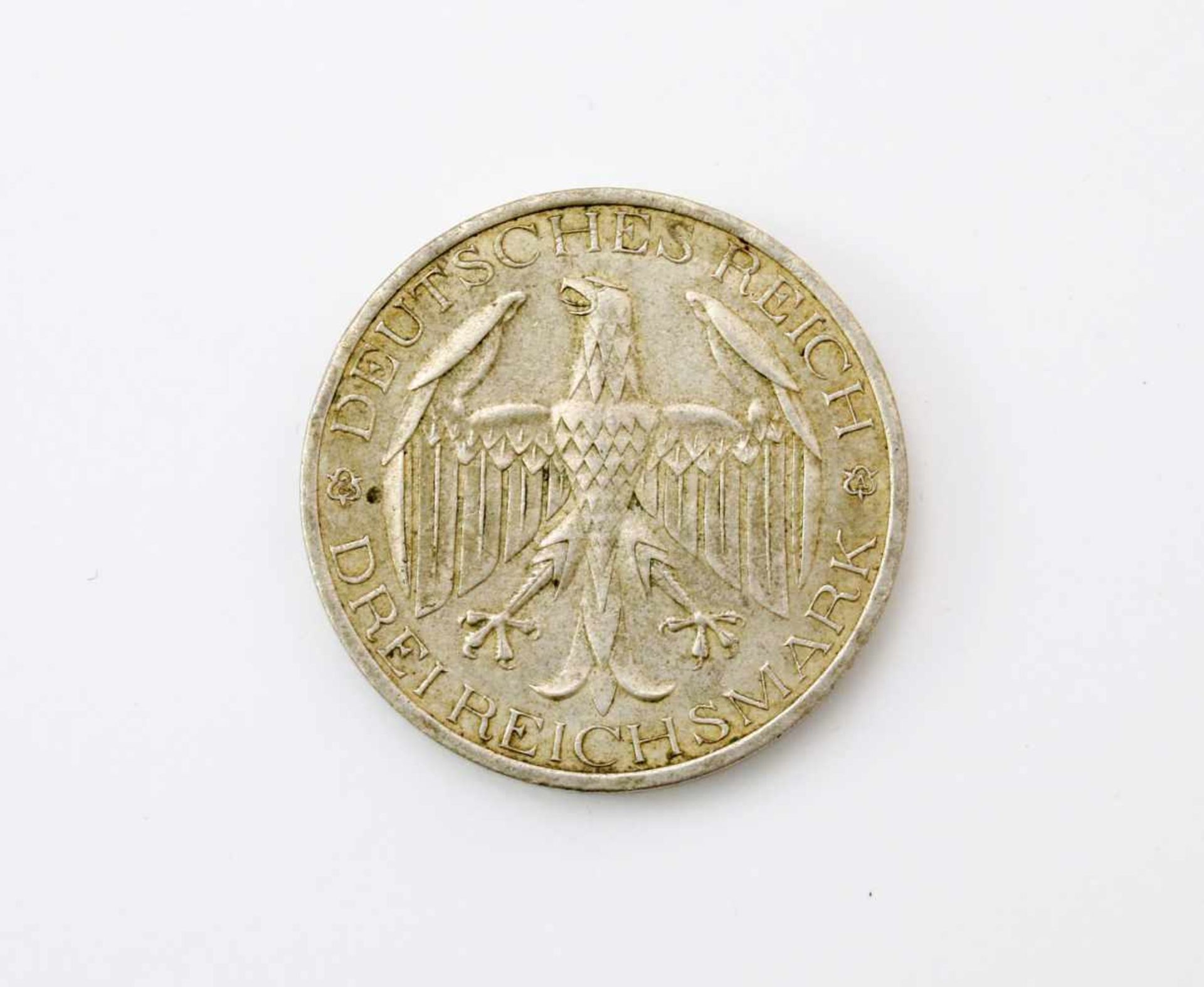3 Reichsmark "Waldeck" 1929Silbermünze, vorzügliche Erhaltung, A, Vereinigung Waldecks mit Preußen. - Image 2 of 2