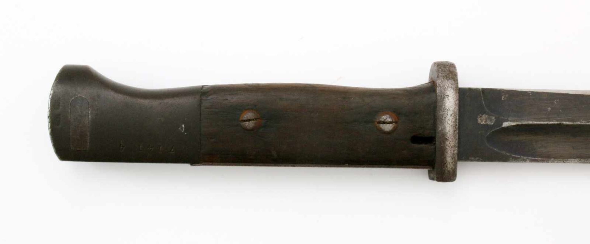 Deutsches Reich / 3. Reich - Seitengewehr M1884/98 3. ModellGekehlte Rückenklinge, feldmäßig - Bild 4 aus 4