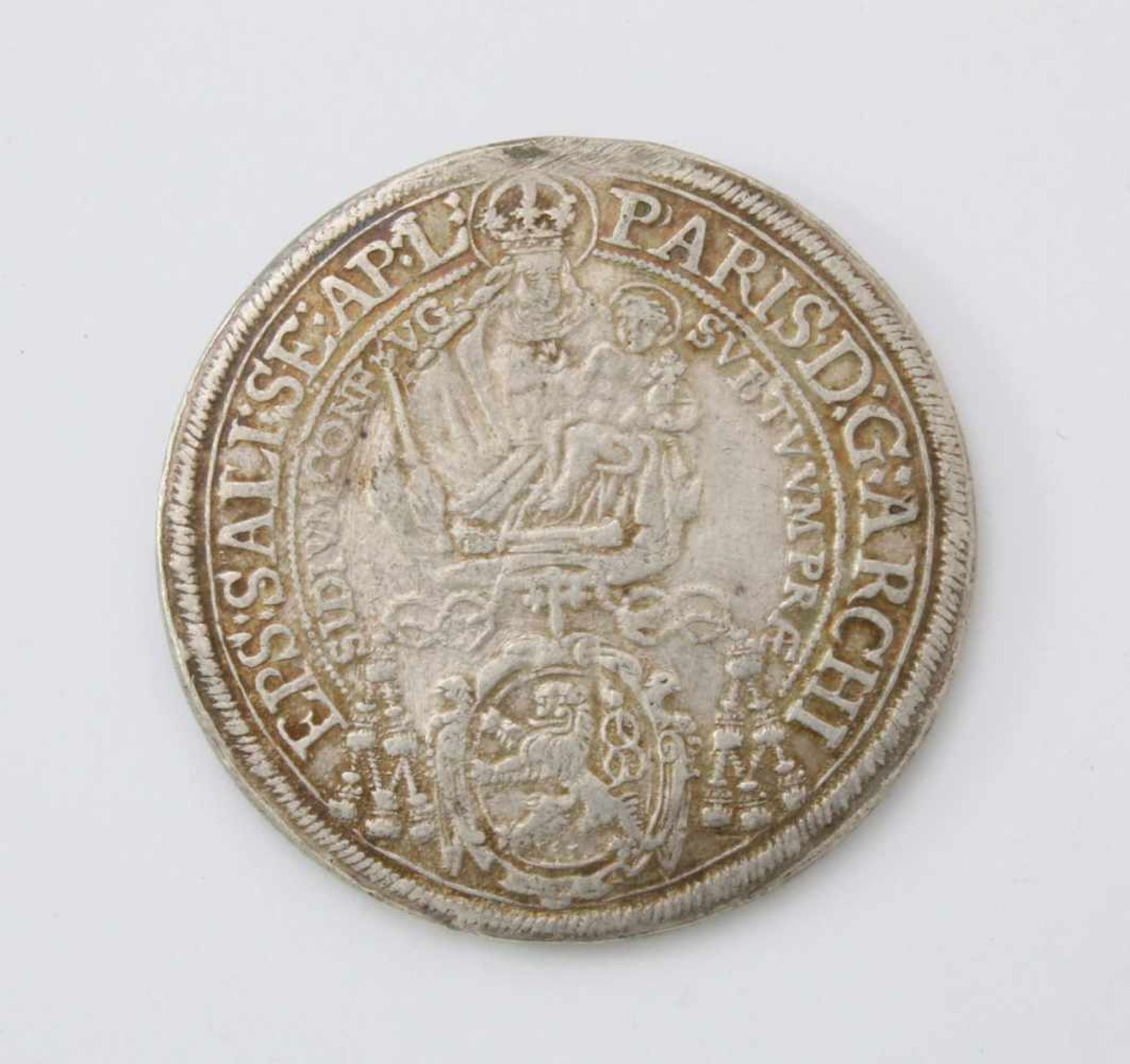 Salzburg Erzbistum Taler 1638 - Paris Graf von LodronSilbermünze; Gew.: 28,85 g. - Bild 2 aus 2