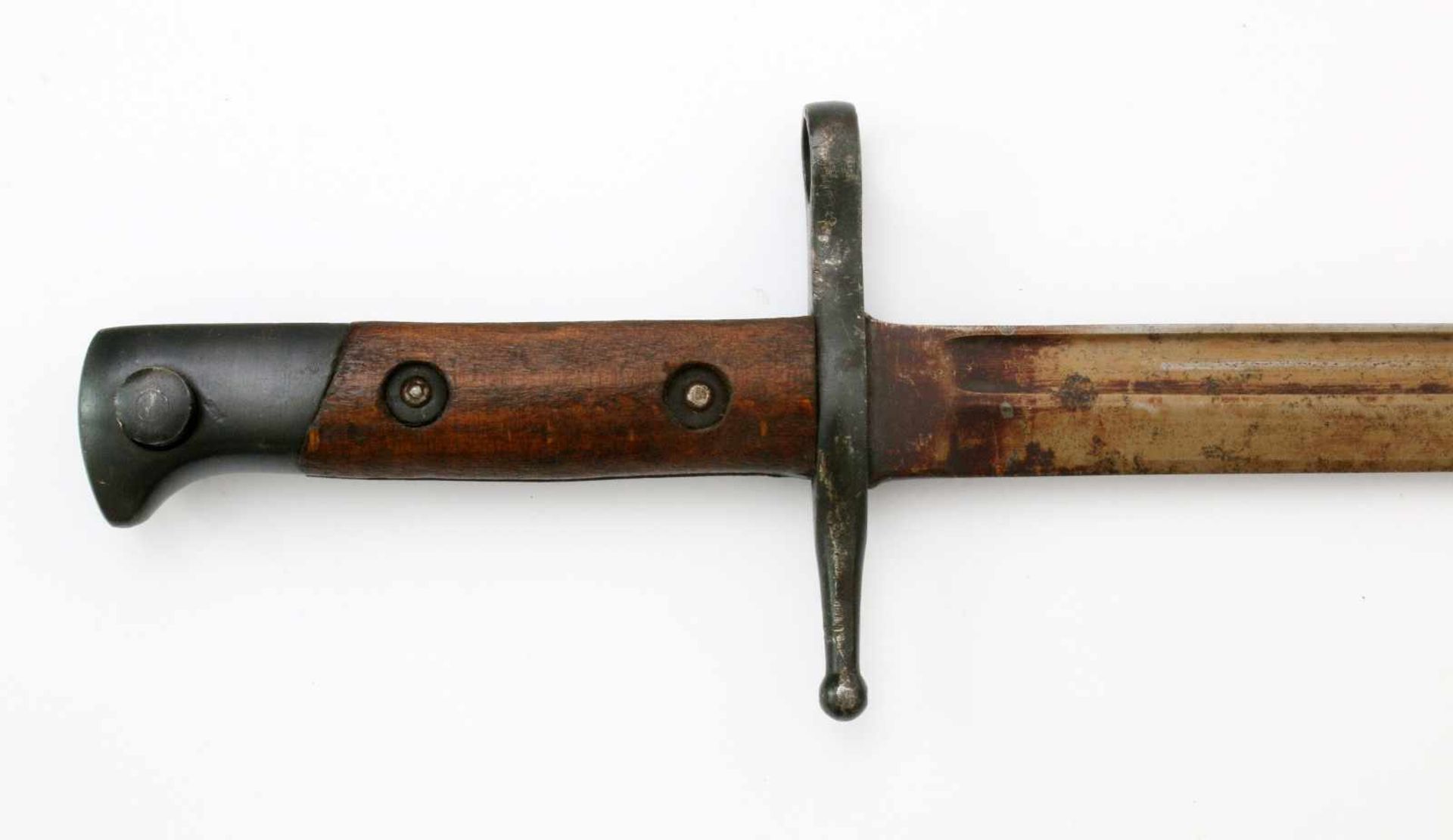 Italien - Bajonett Carcano 1891Gekehlte zum Ort zweischneidige Rückenklinge (durch Lagerfett - Bild 3 aus 4