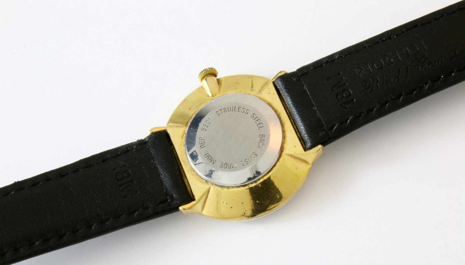 Herrenarmbanduhr BulerGut erhaltene Armbanduhr, Manufaktur Buler (Schweiz), Anker-Handaufzugswerk, - Bild 3 aus 3