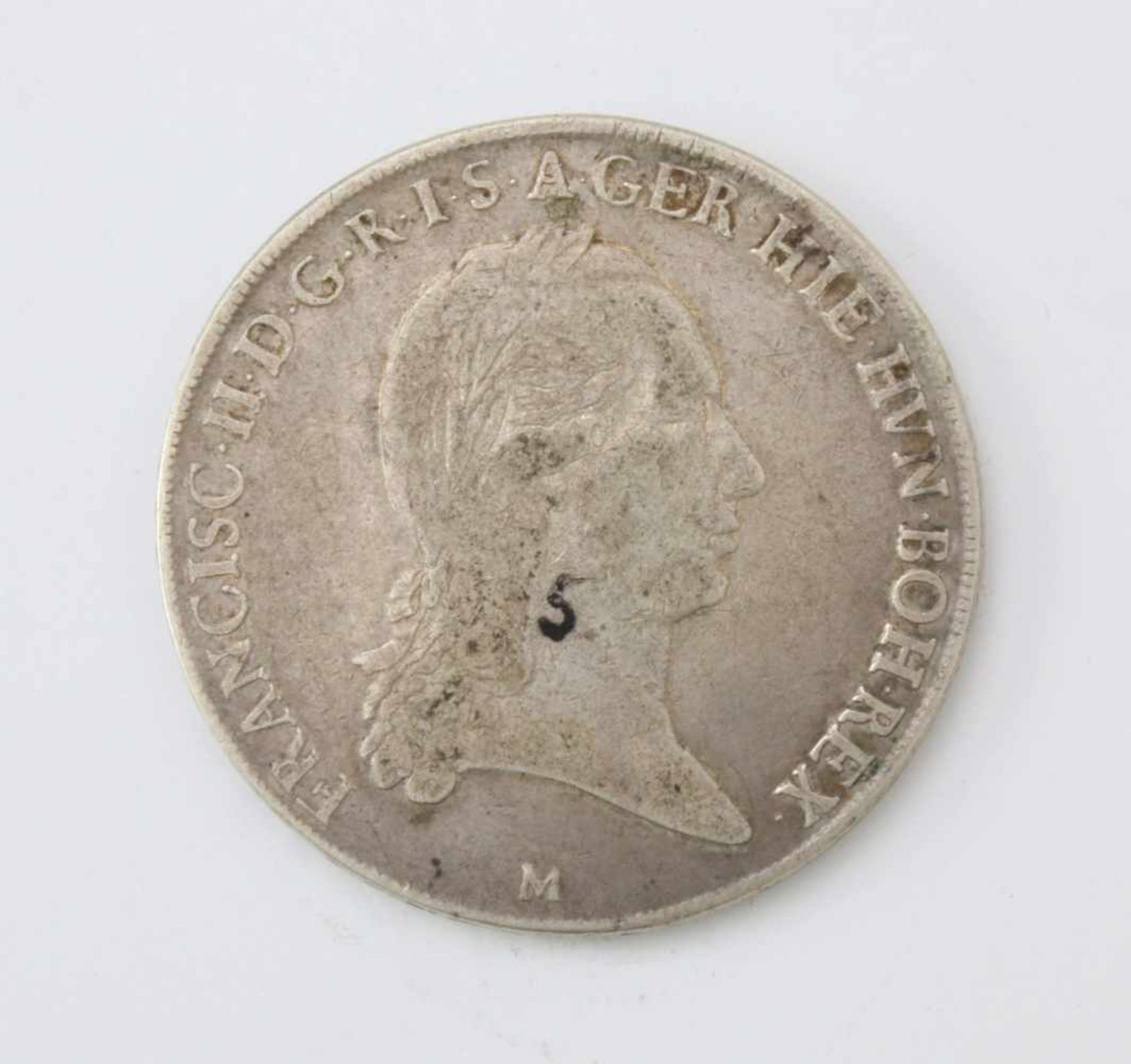 Kronentaler Habburg Franz II. 1794Silbermünze; Gew.: 29,3 g.