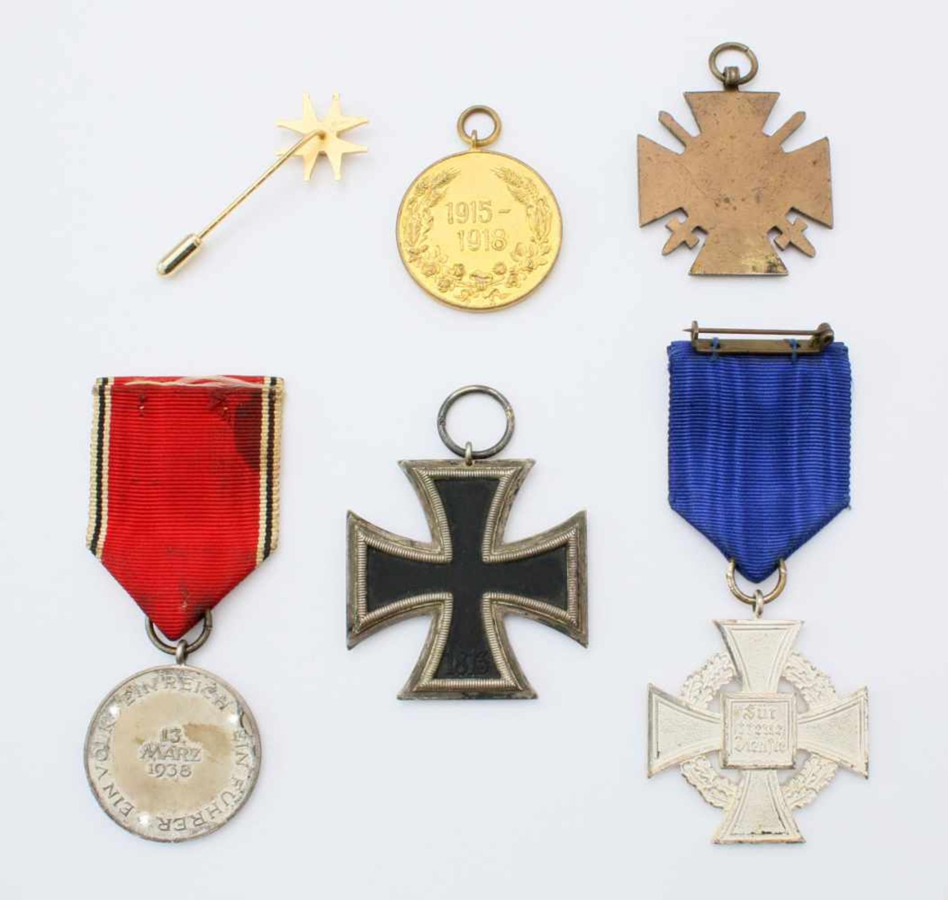 1. + 2. Weltkrieg - Orden, AuszeichnungenEK 2. Kl. 1939; Dienstauszeichnung 2. Stufe für 25 Jahre; - Bild 2 aus 2