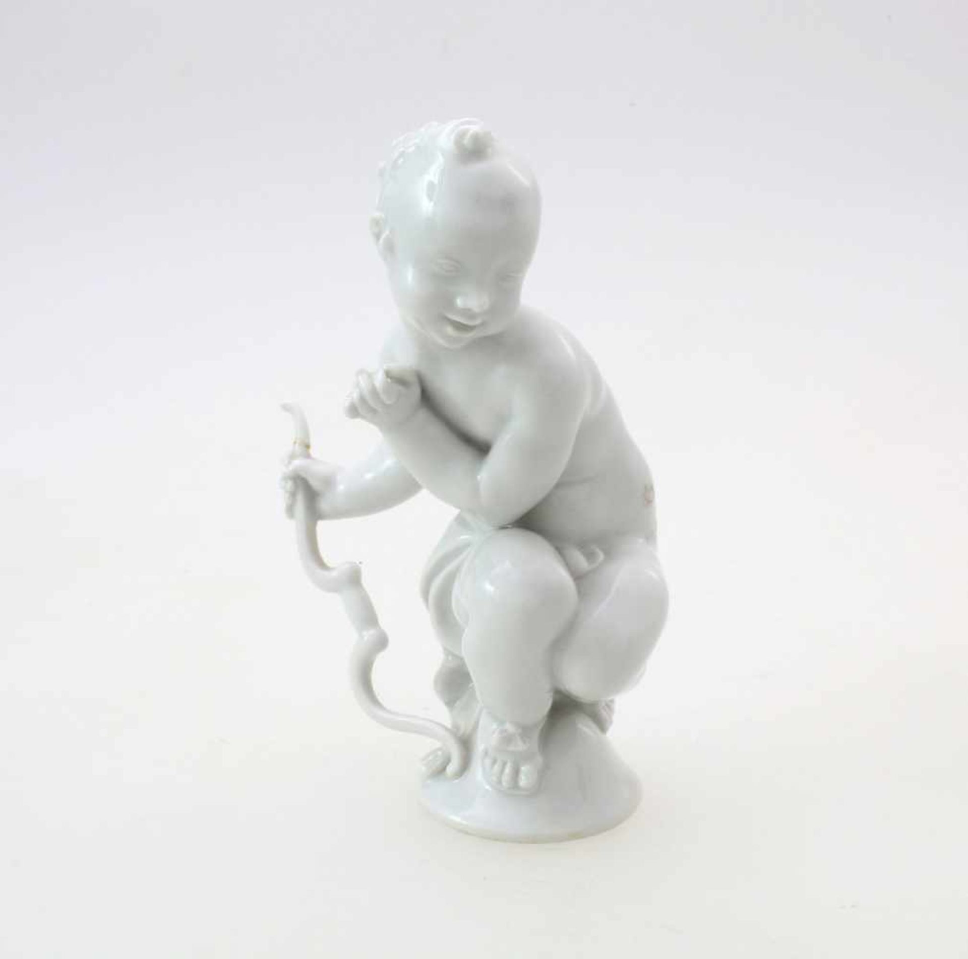 Porzellanfigur "Amor" - Meissen - Paul Scheurich (1883-1945)Glasiertes Weißporzellan, alte Form